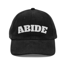 Load image into Gallery viewer, ABIDE Embroidered Corduroy Cap