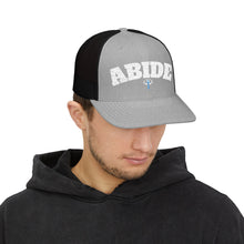 Load image into Gallery viewer, ABIDE: Embroidered Snapback Trucker Cap
