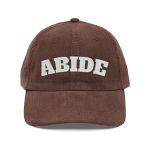 Load image into Gallery viewer, ABIDE Embroidered Corduroy Cap