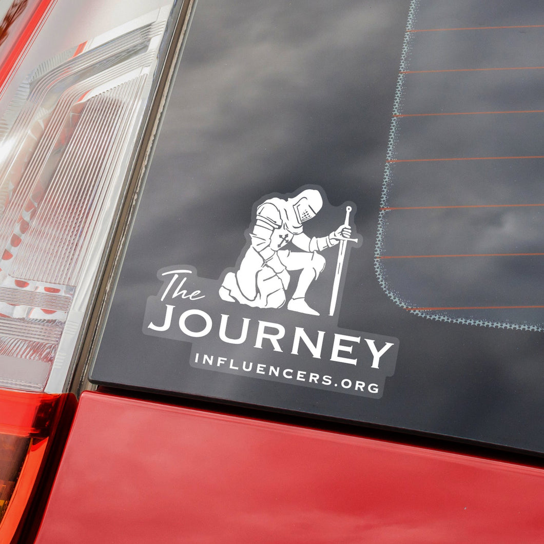 Kneeling Knight Vinyl Sticker