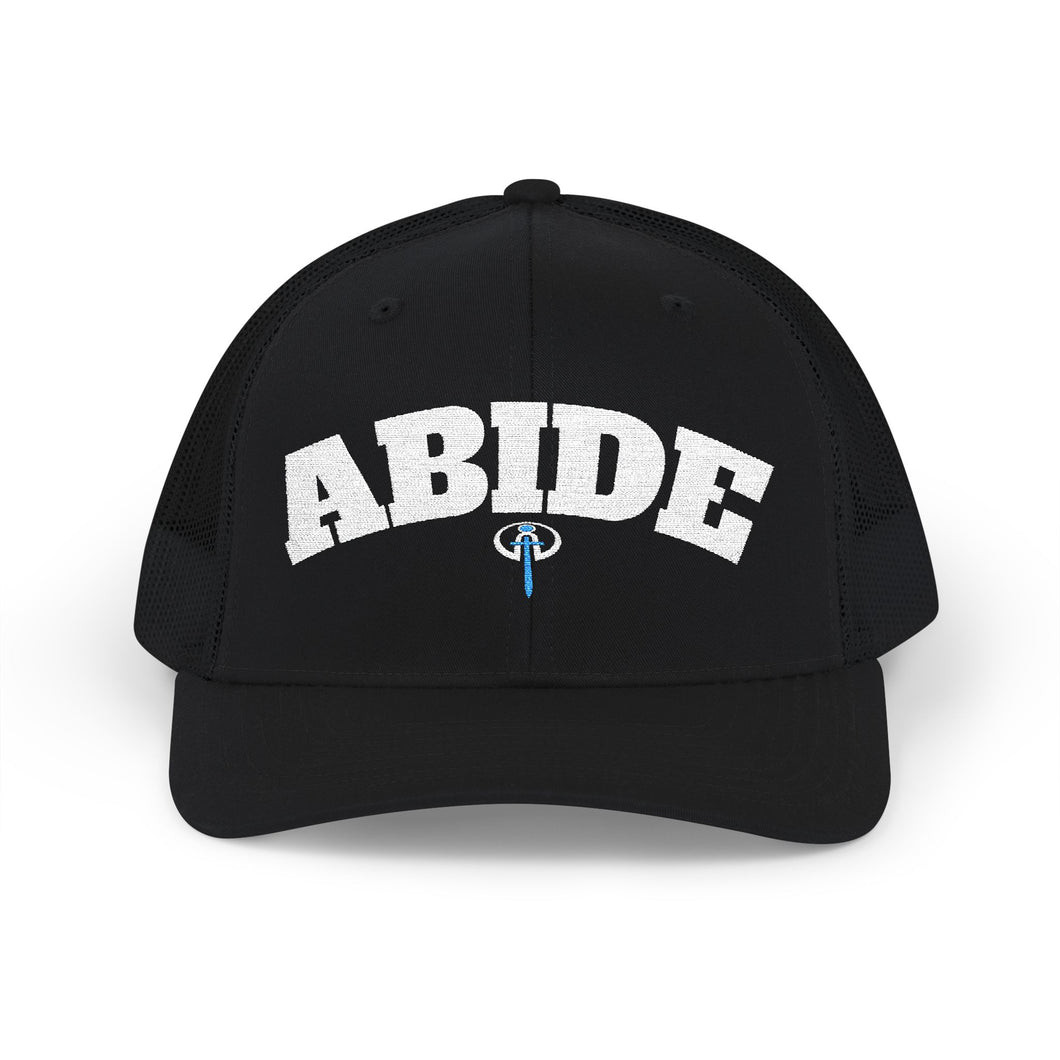 ABIDE: Embroidered Snapback Trucker Cap