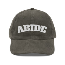 Load image into Gallery viewer, ABIDE Embroidered Corduroy Cap
