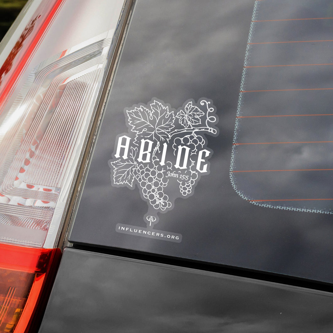 Abide In The Vine Vinyl Sticker