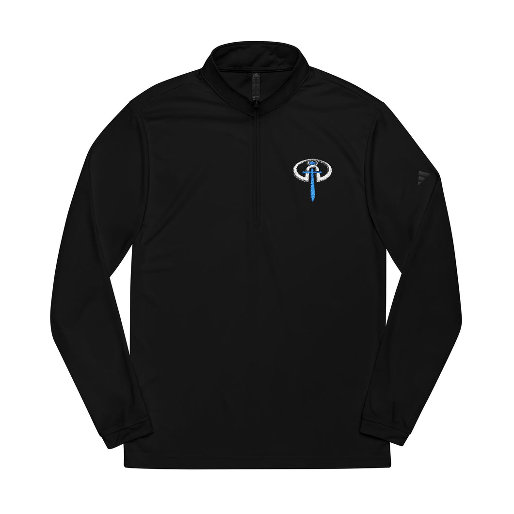 Influencers Logo: Embroidered Adidas Unisex Quarter Zip