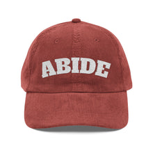 Load image into Gallery viewer, ABIDE Embroidered Corduroy Cap
